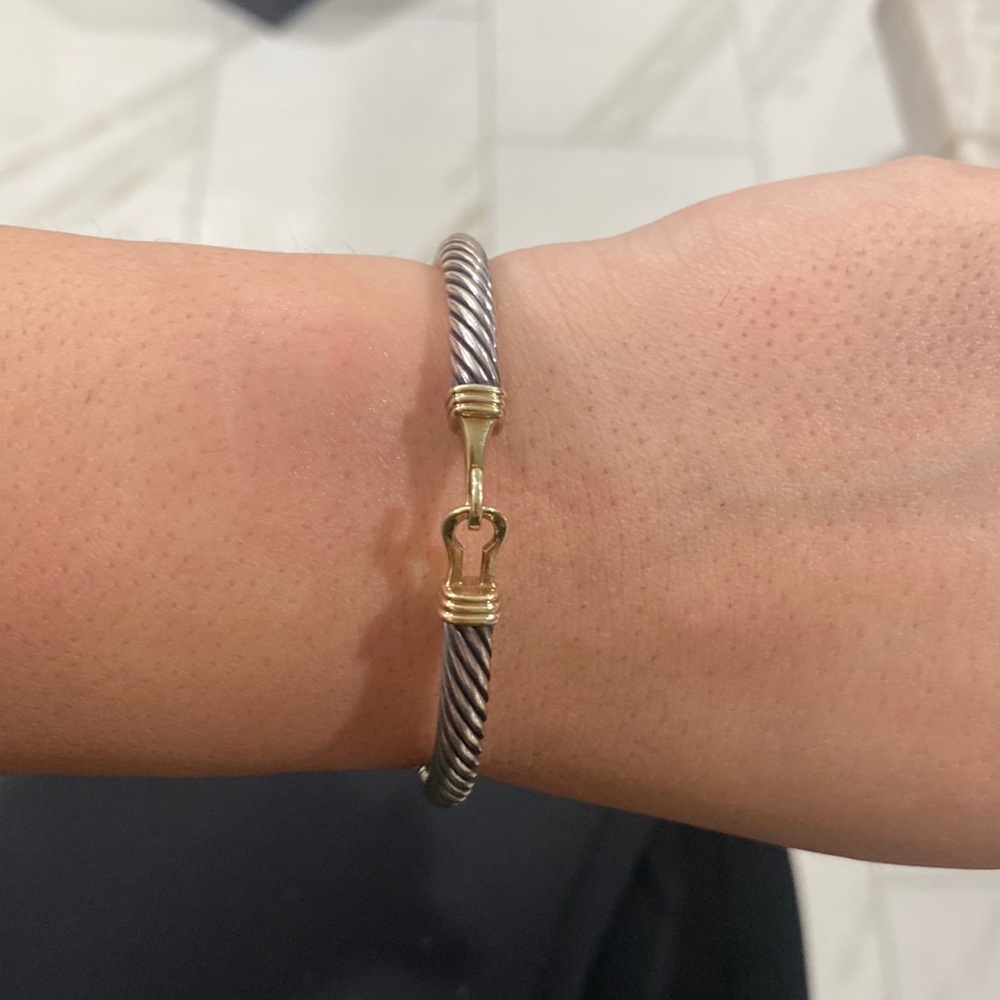 David Yurman Gold Cuff Bracelet